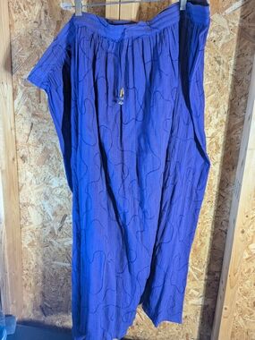Women's Relaxed Broomstick Crinkle Cut Skirt In Purple